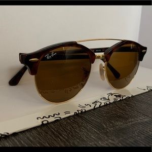 RAY BAN - RB4346 TORTOISE ROUND UNISEX SUNGLASSES
